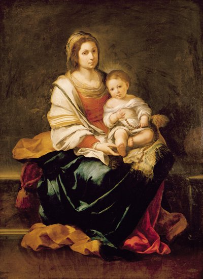 De Maagd van de Rozenkrans door Bartolomé Esteban Murillo